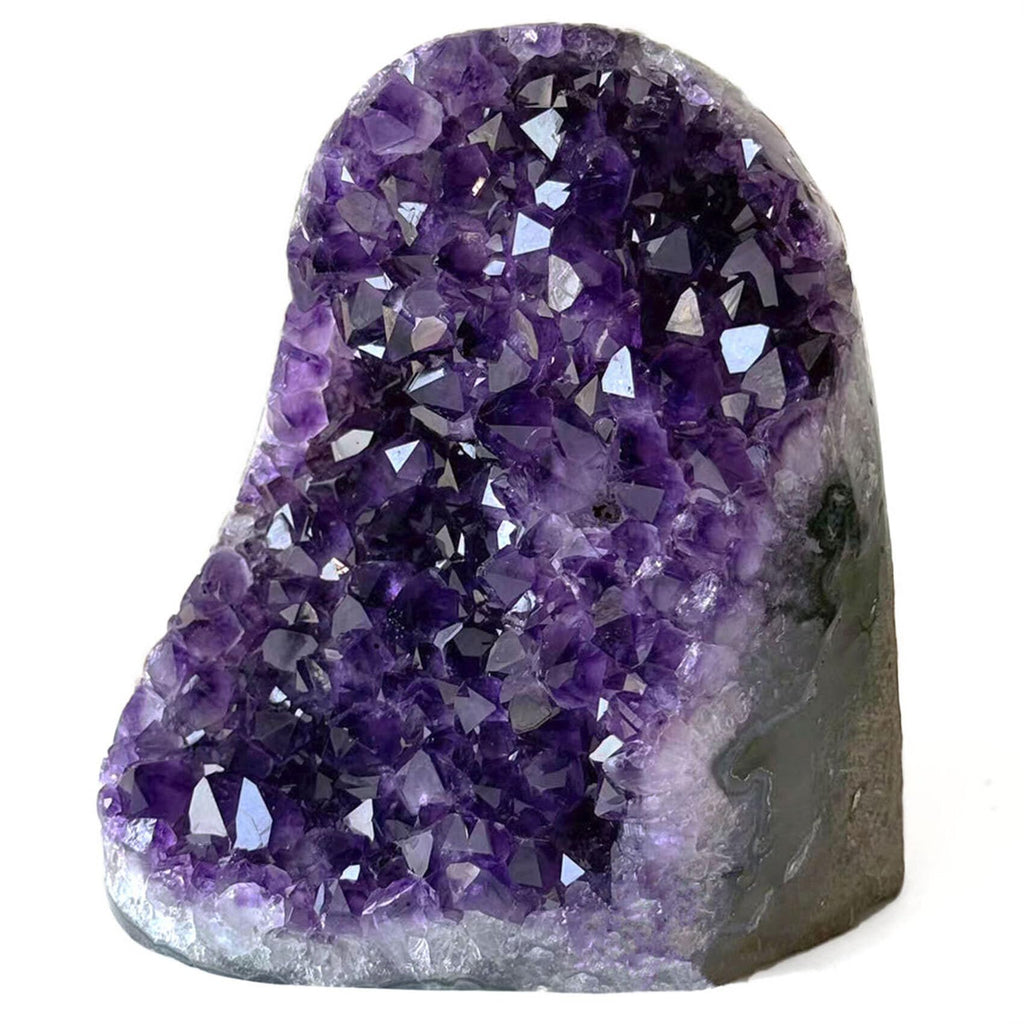WAFUNNE Amethyst Crystal Geodes – Purple Quartz Rock Cluster, 7-8 lb