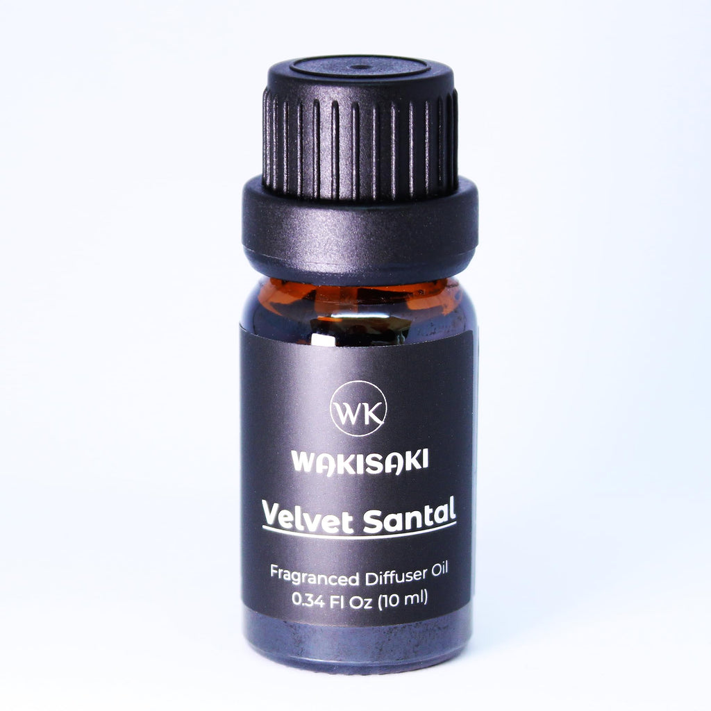 WAKISAKI Velvet Santal – Essential Diffuser Oil & Reed Diffuser Refill (0.34 fl oz)