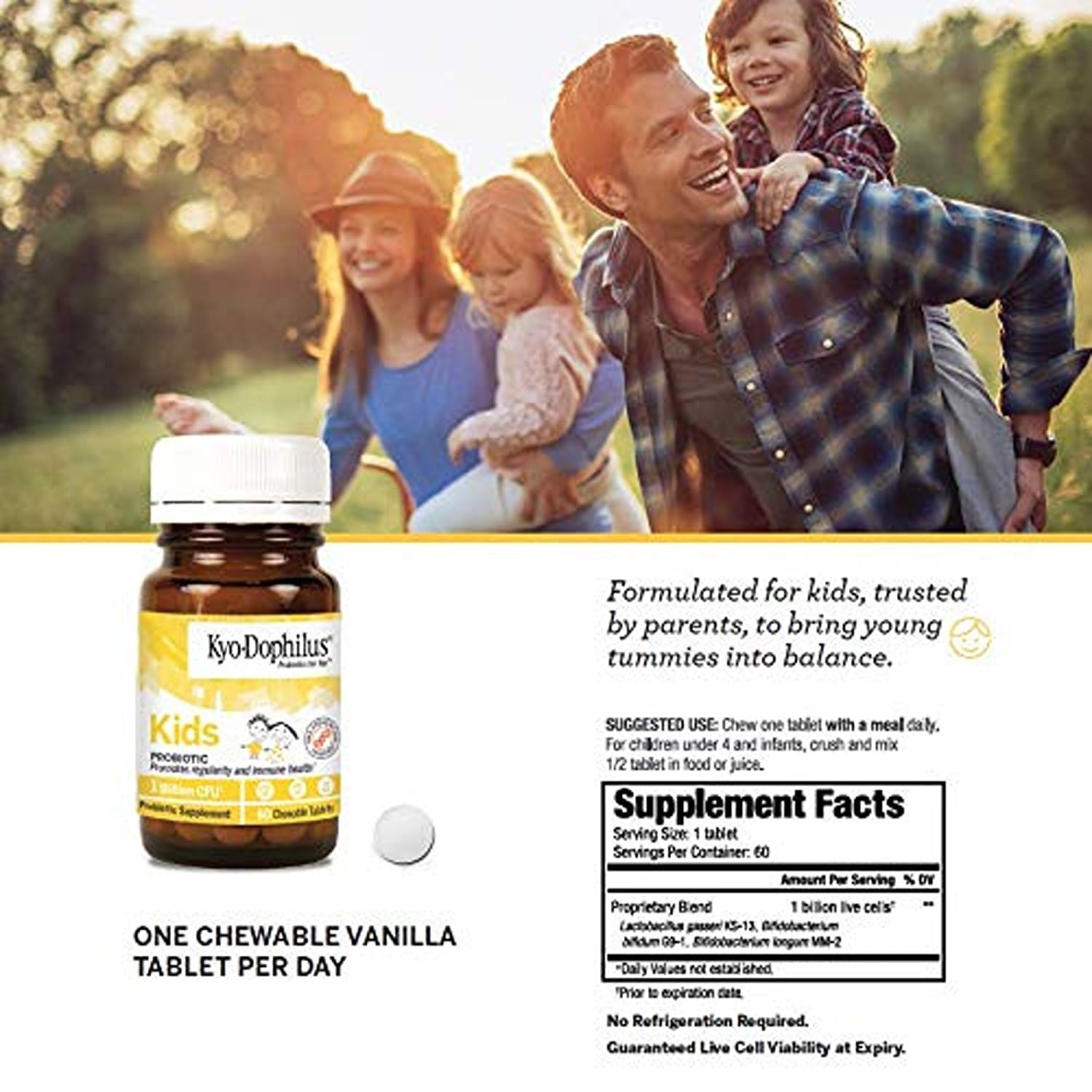 Wakunaga Kyo-Dophilus Kids Probiotic – Regularity & Immune Health