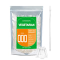 WANANFU Size 000 Empty Capsules - Vegetarian (500 Count) Bundle with Micro Lab Spoon