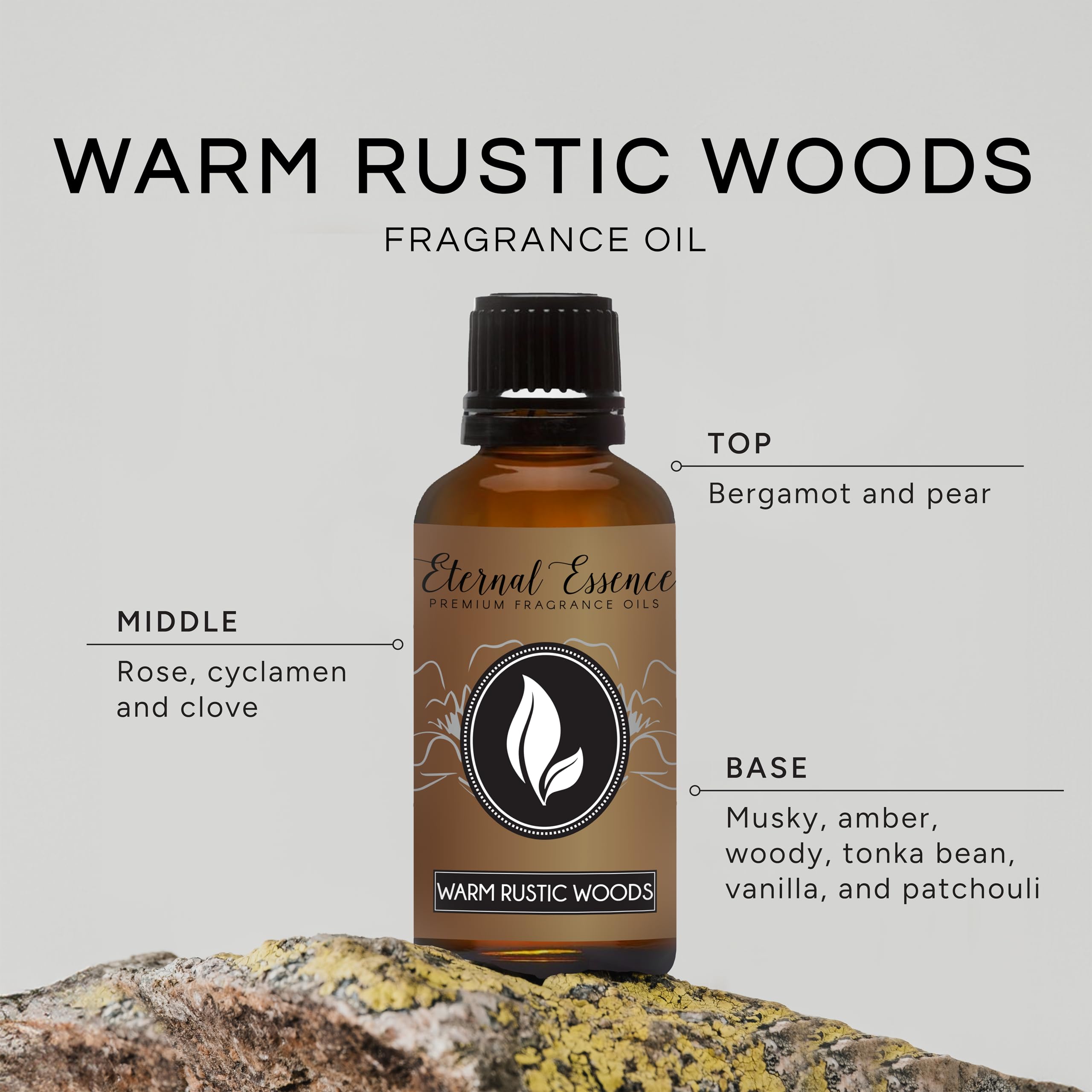 Warm Rustic Woods 30ml Fragrance Oil – Candles, Soaps & Diffusers | Eternal Essence Oils