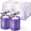 WarmEmbrace Lavender Jar Candles – 7.6 oz, Natural Soy, 2 Pack, 80+ Hours