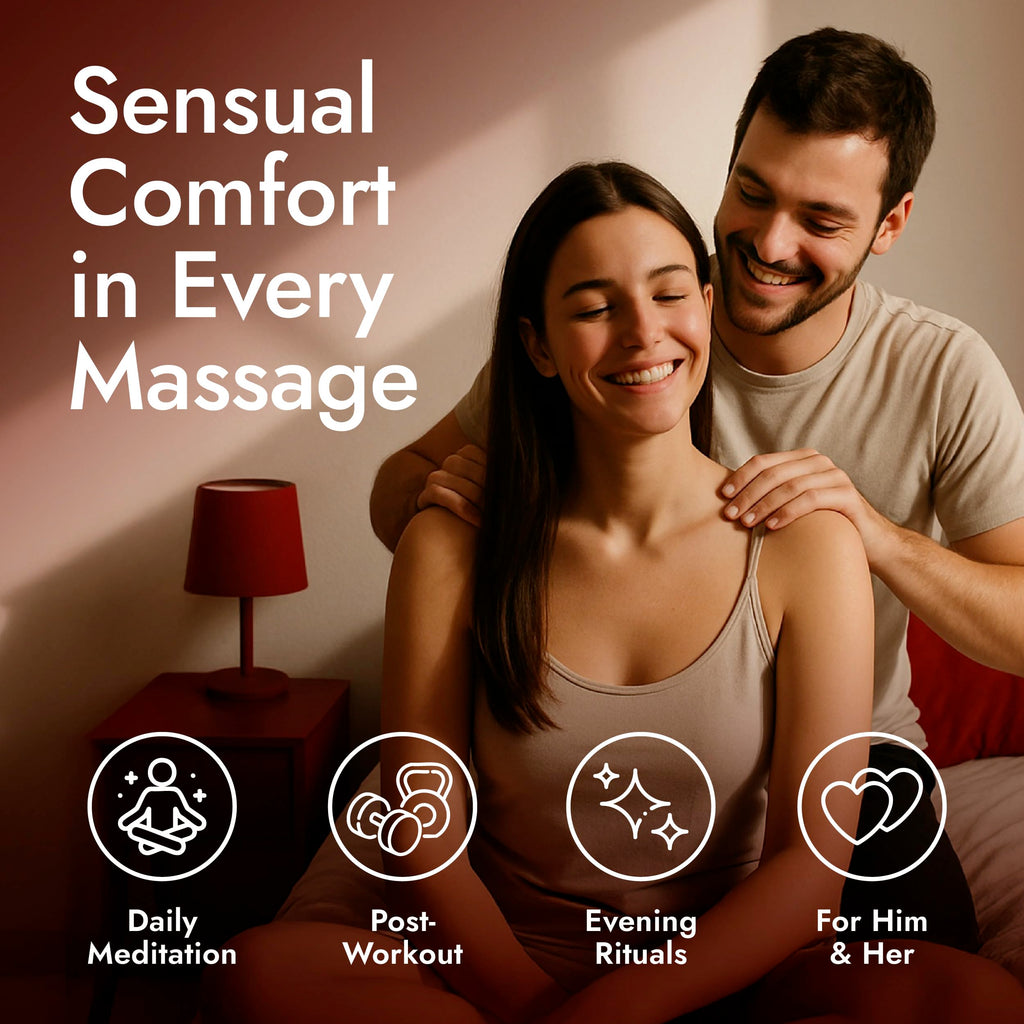 H'ana Sensual Massage Oil for Date Night – Gently Warming & Hydrating (6.76 Fl Oz)