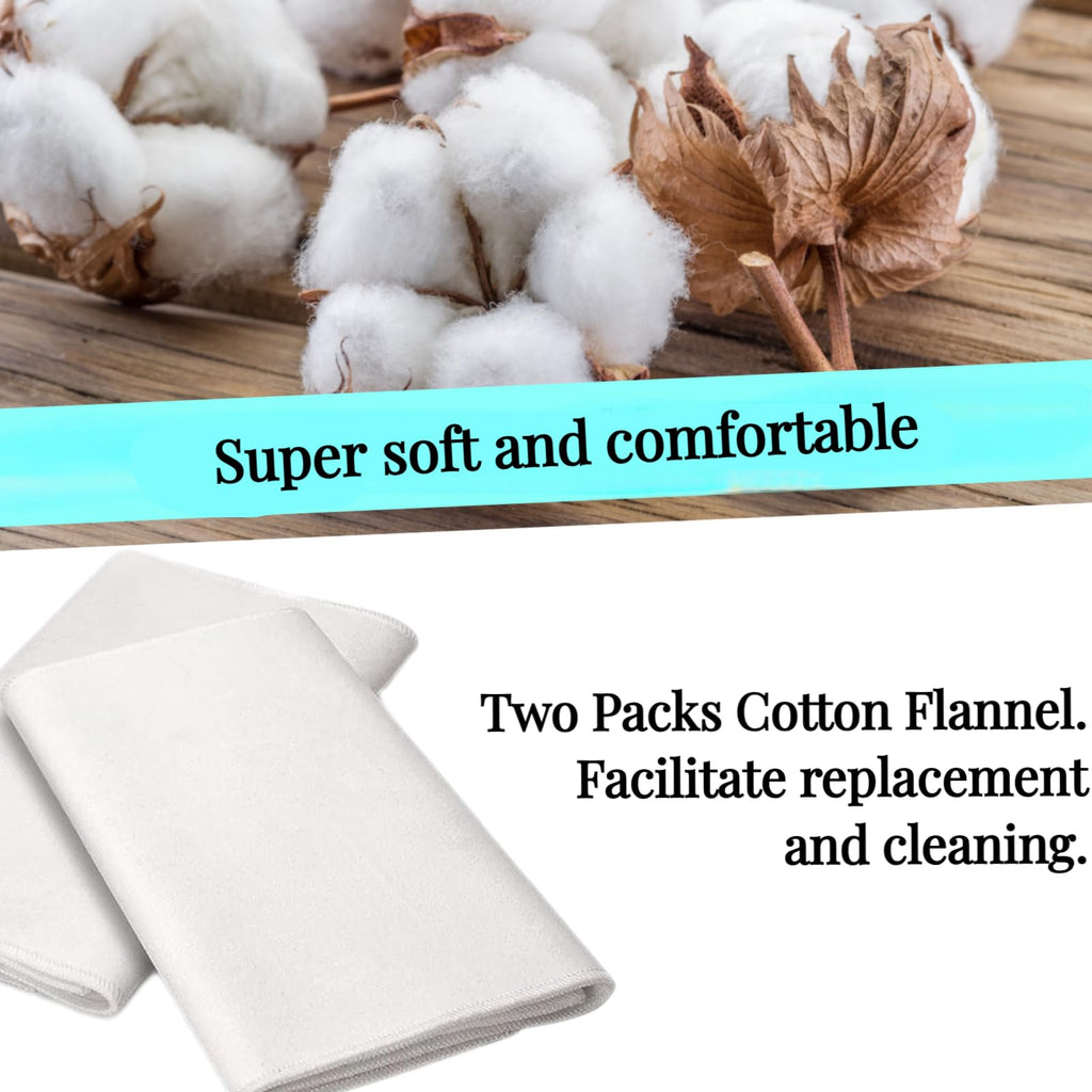 Two-Piece Organic Cotton Flannel for Castor Oil Pack | Reusable Pads