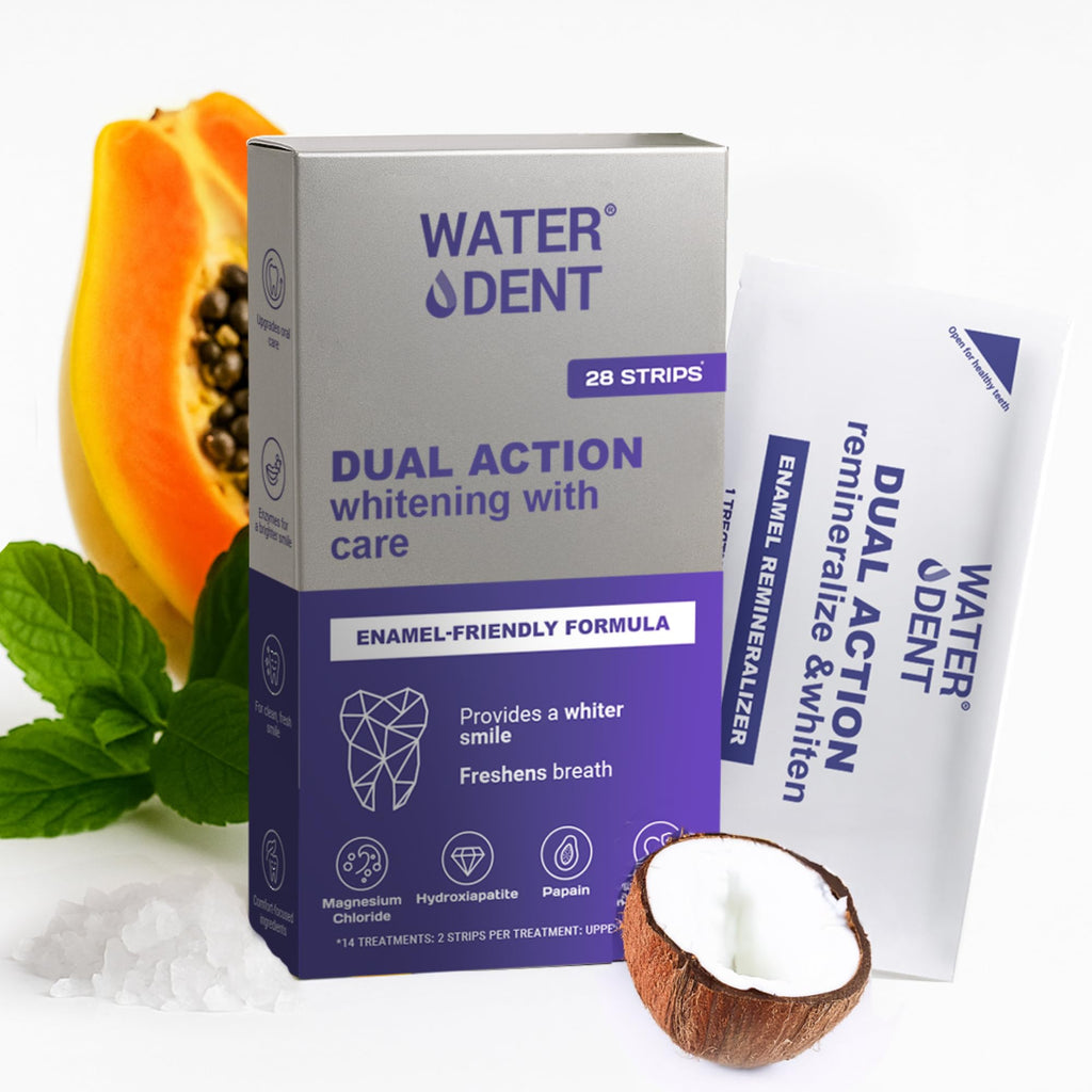 Whitening & Remineralization Strips for Sensitive Teeth – 14 Treatments | Water Dent