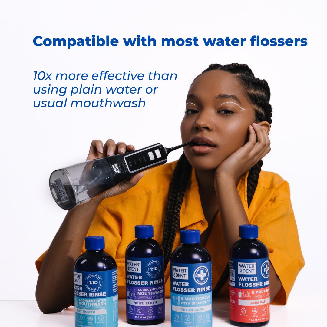 Water Dent Water Flosser Rinse – Concentrate Mouthwash 1:10, Mint
