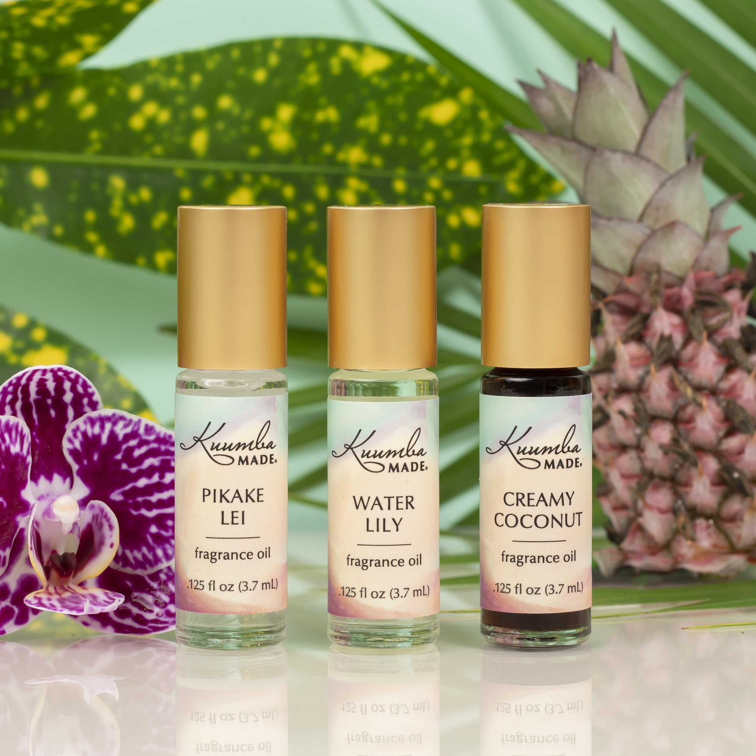 Kuumba Made Water Lily Fragrance Oil | Long-Lasting Alcohol-Free Roller, 0.125 fl oz