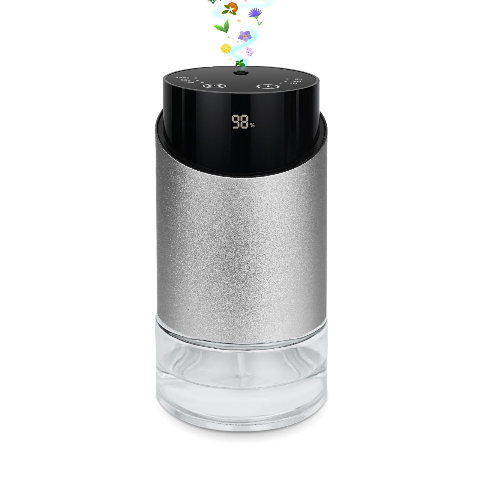 Waterless Essential Oil Diffuser – Portable Battery-Operated Aromatherapy for Home, Car, Office | 3 Timers & 3 Mist Levels