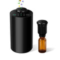 Waterless Essential Oil Diffuser – Battery-Operated, 4 Timers, 3 Mist Levels (Black)