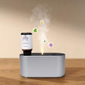 Waterless Diffuser for Home – 3 Mist Modes, Portable Essential Oil Aromatherapy (160 sq ft) – Silver