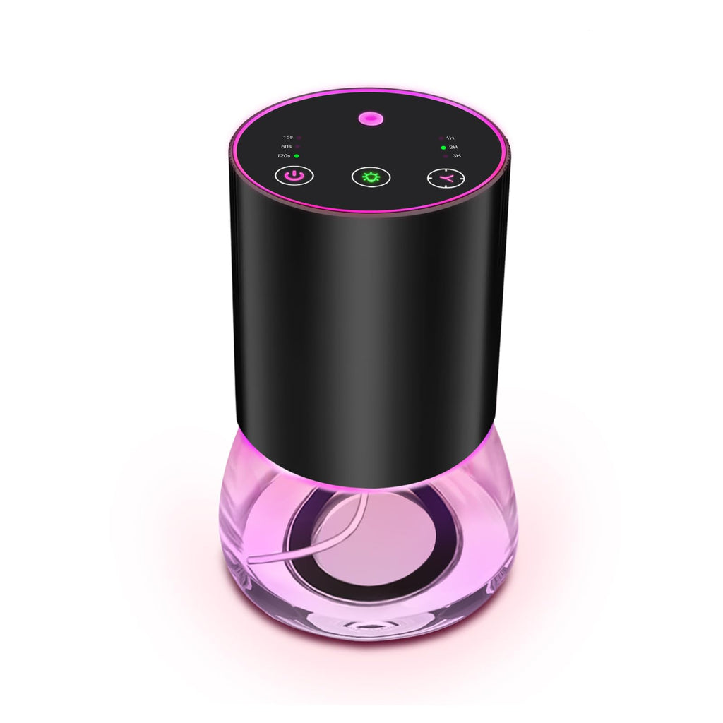 Waterless Essential Oil Diffuser - Portable Nano Mist (Black-Glass)