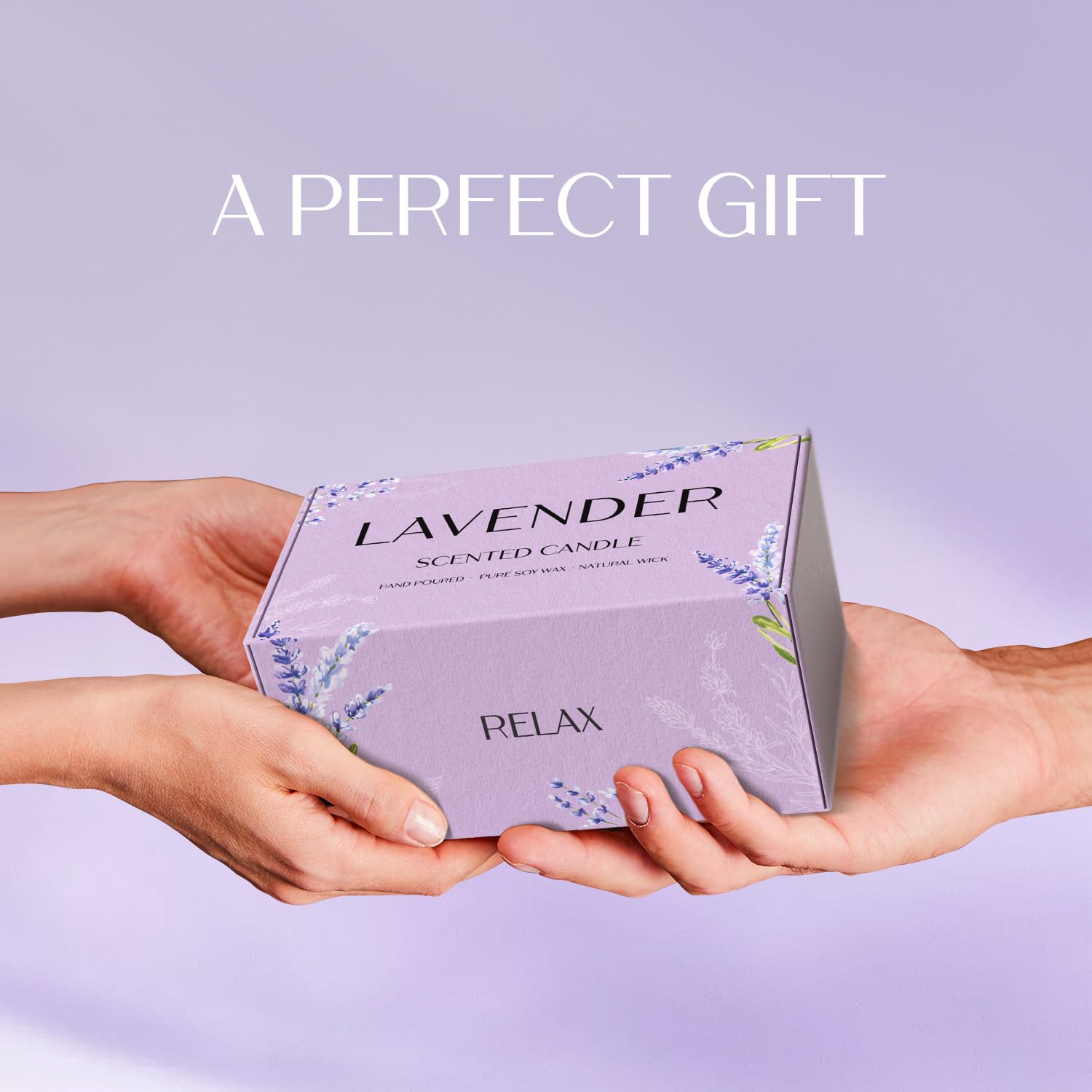 Waxcanpy Lavender Candle – 2-Pack Soy Candles for Relaxation & Home Decor