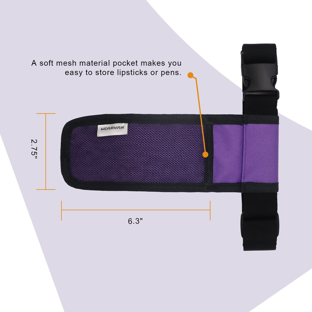 WEARWAN Massage Oil Holster – Adjustable & Durable Bag Only (Bottle Not Included, 1B-Purple)