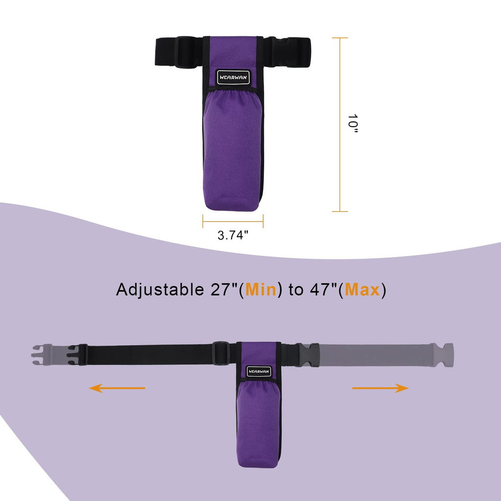 WEARWAN Massage Oil Holster – Adjustable & Durable Bag Only (Bottle Not Included, 1B-Purple)