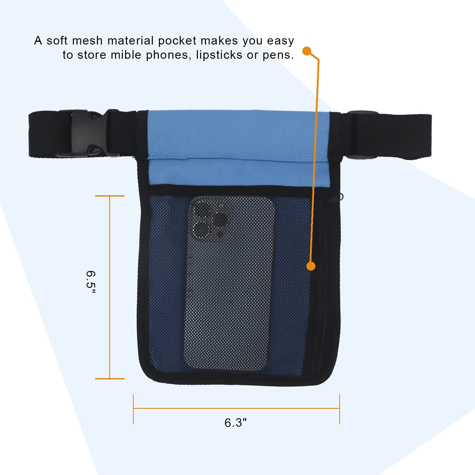 wearwan Massage Oil Holster - Adjustable & Durable Bag Only (Bottle Not Included) 2B-Skyblue