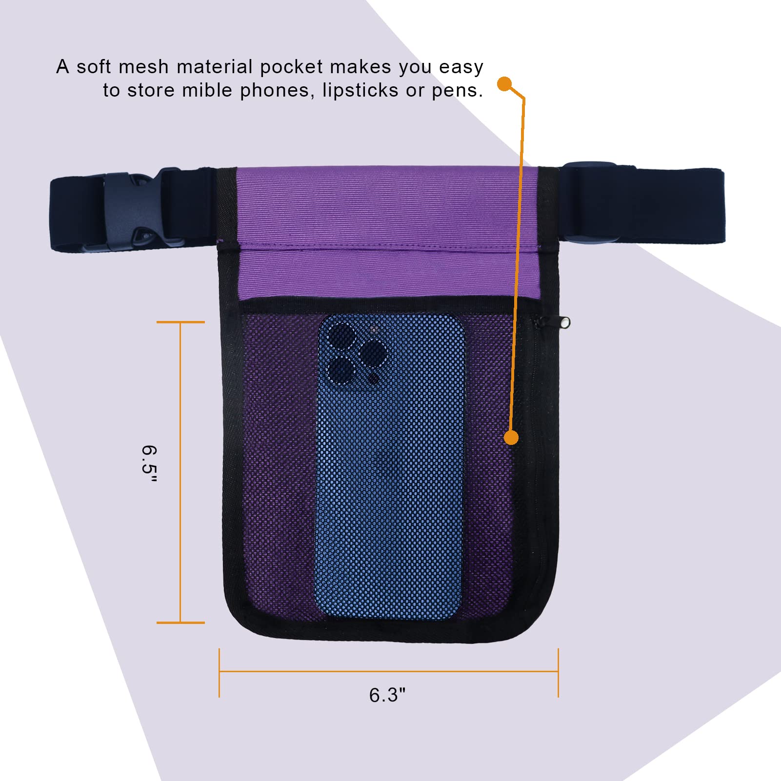 wearwan Massage Oil Holster - Adjustable & Durable Bag Only (Bottle Not Included) - 2B-Purple