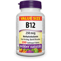 Webber Naturals Vitamin B12 250 mcg Methylcobalamin Sublingual Tablets – 200