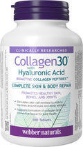Webber Naturals Collagen30 with Hyaluronic Acid – 180 Tablets