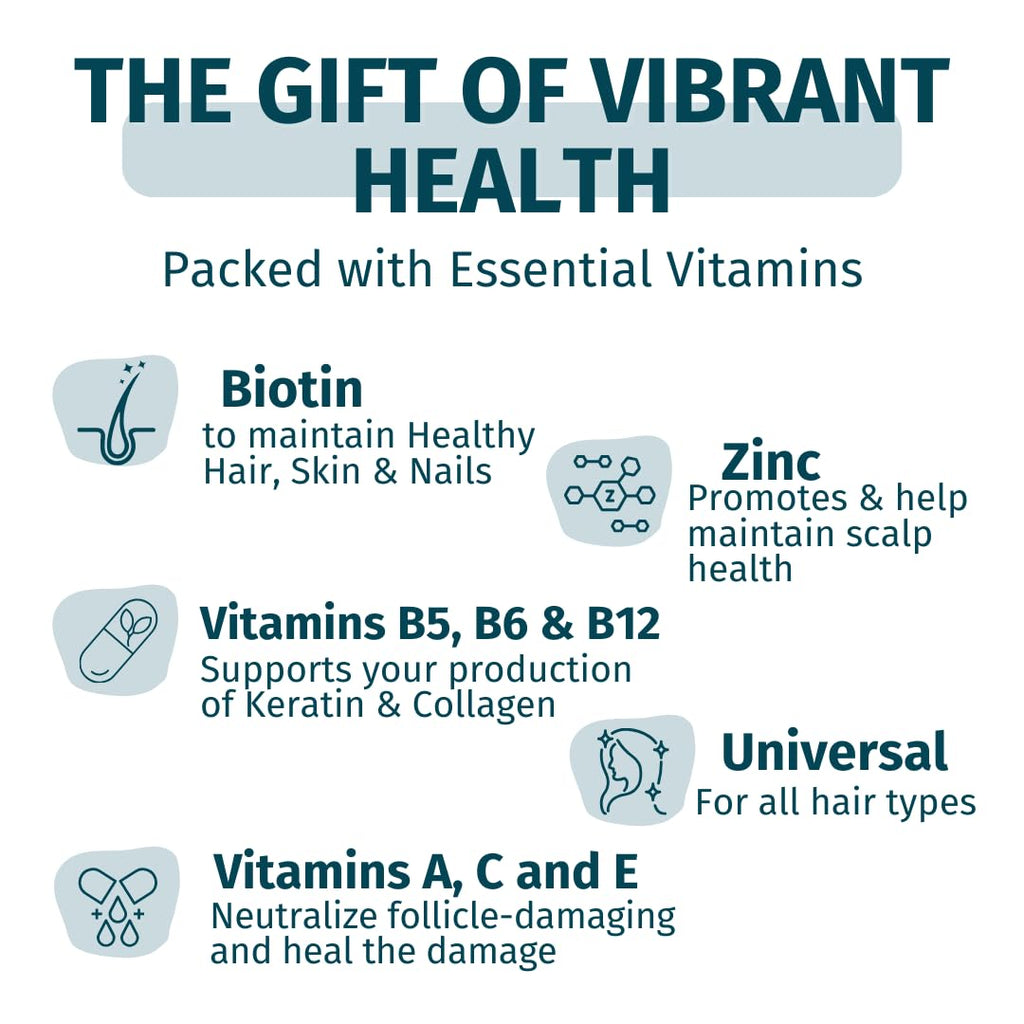 WEEM Hair Skin Nails Gummies – Vegan Biotin for Healthy Hair, Nails & Skin