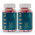 WEEM Hair Skin Nails Gummies - Vegan Biotin for Stronger Hair & Nails