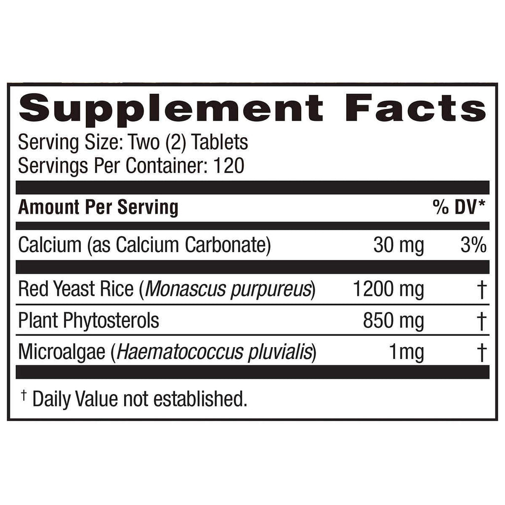 Weider Red Yeast Rice Plus 2-Pack with Phytosterols – 1200 mg per Serving