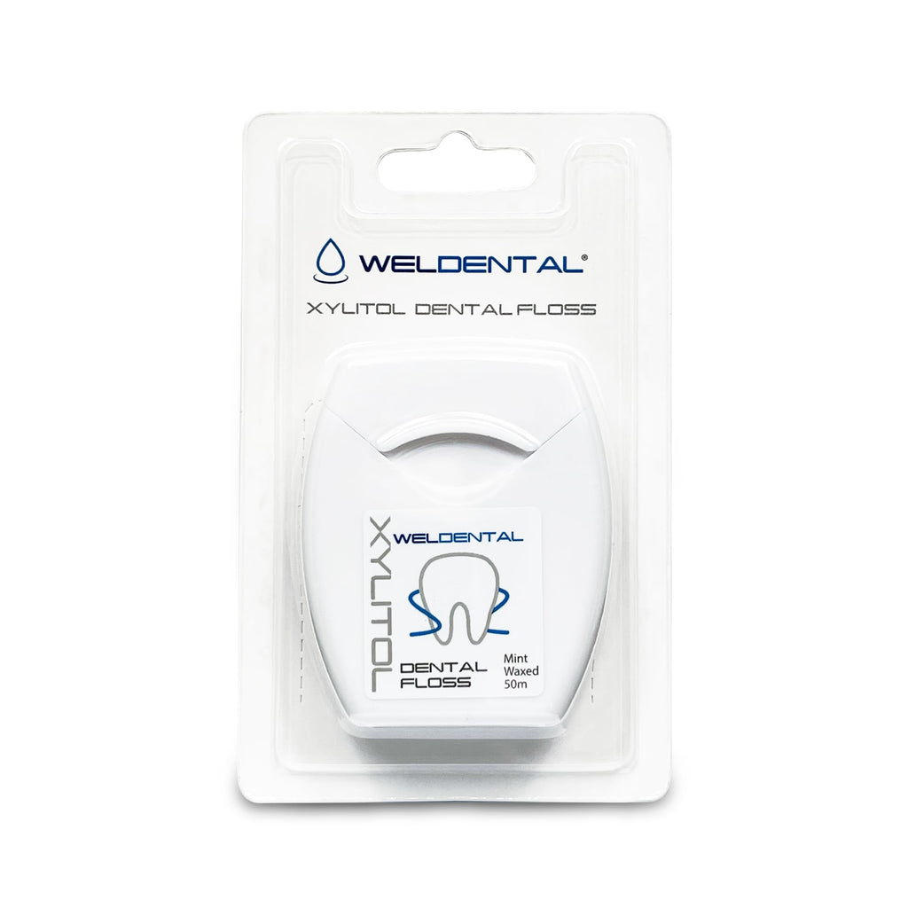Weldental Xylitol Dental Floss 50m – 164ft per Pack (4-Pack) | PFAS-Free