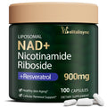 Welitalisync Premium NAD+ Supplement - 900mg NR + Resveratrol, Quercetin | Liposomal, Vegan & Non-GMO