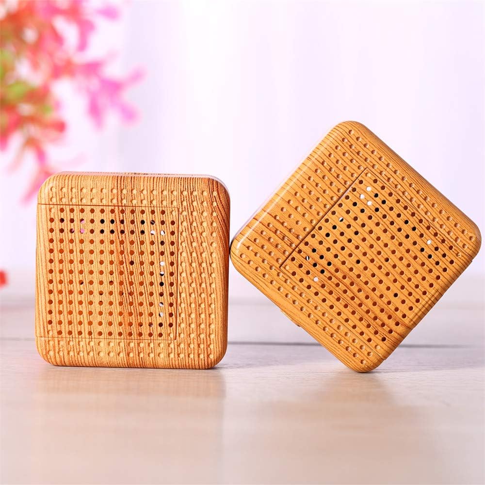 Weljoy Wood Grain Portable Essential Oil Diffuser – Waterless, Quiet & USB Rechargeable (Wood Grain)