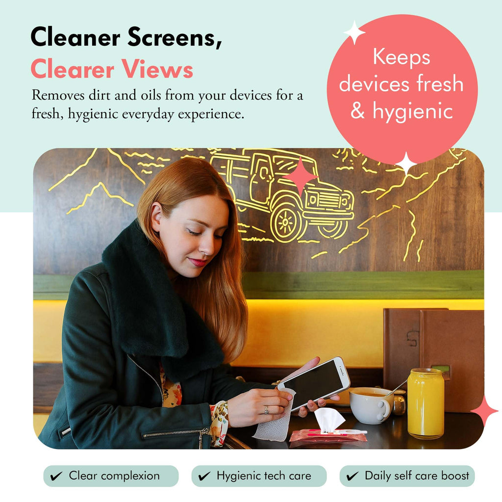 Well-Kept Tech & Lens Wipes – Eyeglass, Screen & Phone Cleaning (90 Count)