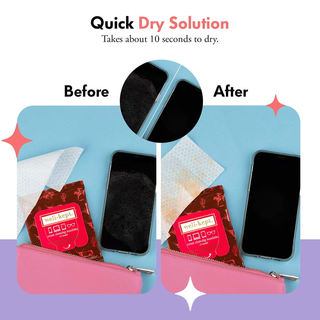 Well-Kept Tech & Lens Wipes – Eyeglass, Screen & Phone Cleaning (90 Count)