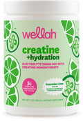 Wellah Creatine + Hydration Powder (Cucumber Lime) – 30 Servings
