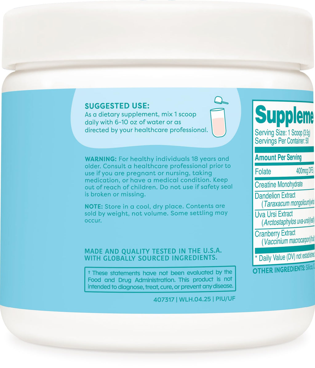 Wellah Creatine for Women – 50 Servings Unflavored | Creatine Monohydrate