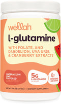 Wellah L-Glutamine Powder Watermelon Lime 50 Servings (5g per Serving)