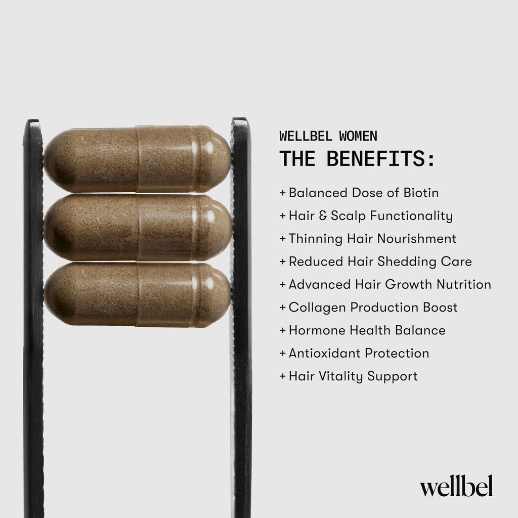 WELLBEL Women Clean - Vegan Hair, Skin & Nails Supplement | 90 Count