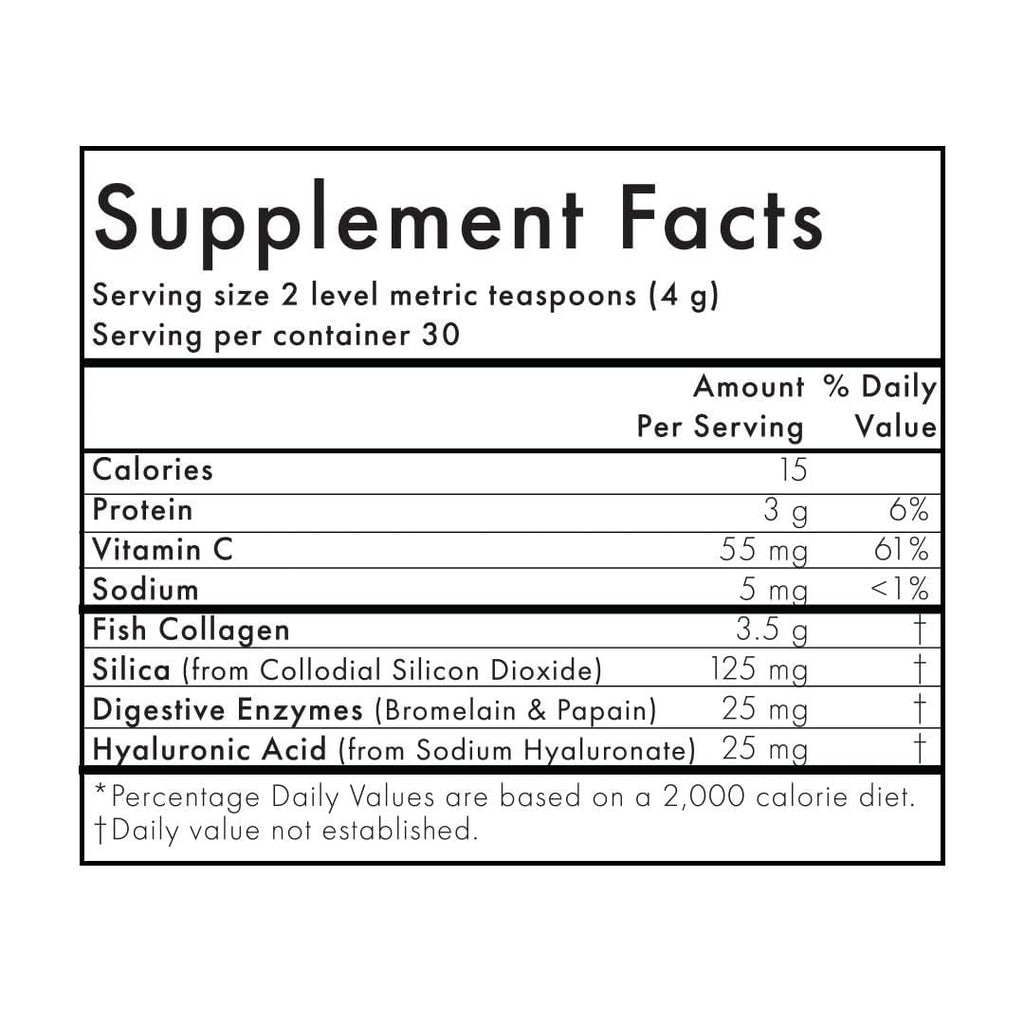 WelleCo The Collagen Elixir – Marine Collagen Peptides, Hyaluronic Acid & Vitamin C (Unflavored, 4.23 oz)
