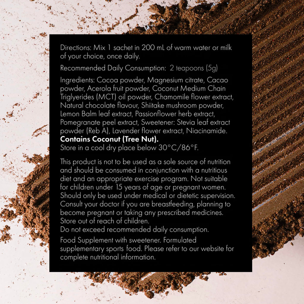 WelleCo Evening Elixir: Vitamin C Hot Chocolate Beauty Drink Mix for Sleep, Skin Glow & Collagen Support | 150g Jar