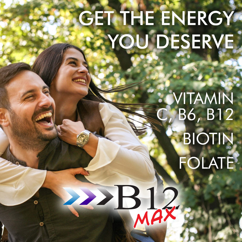 Wellgenix Bio-Available Sublingual B12 Max - High-Absorption B-Complex (60 Ct) 2-Pack
