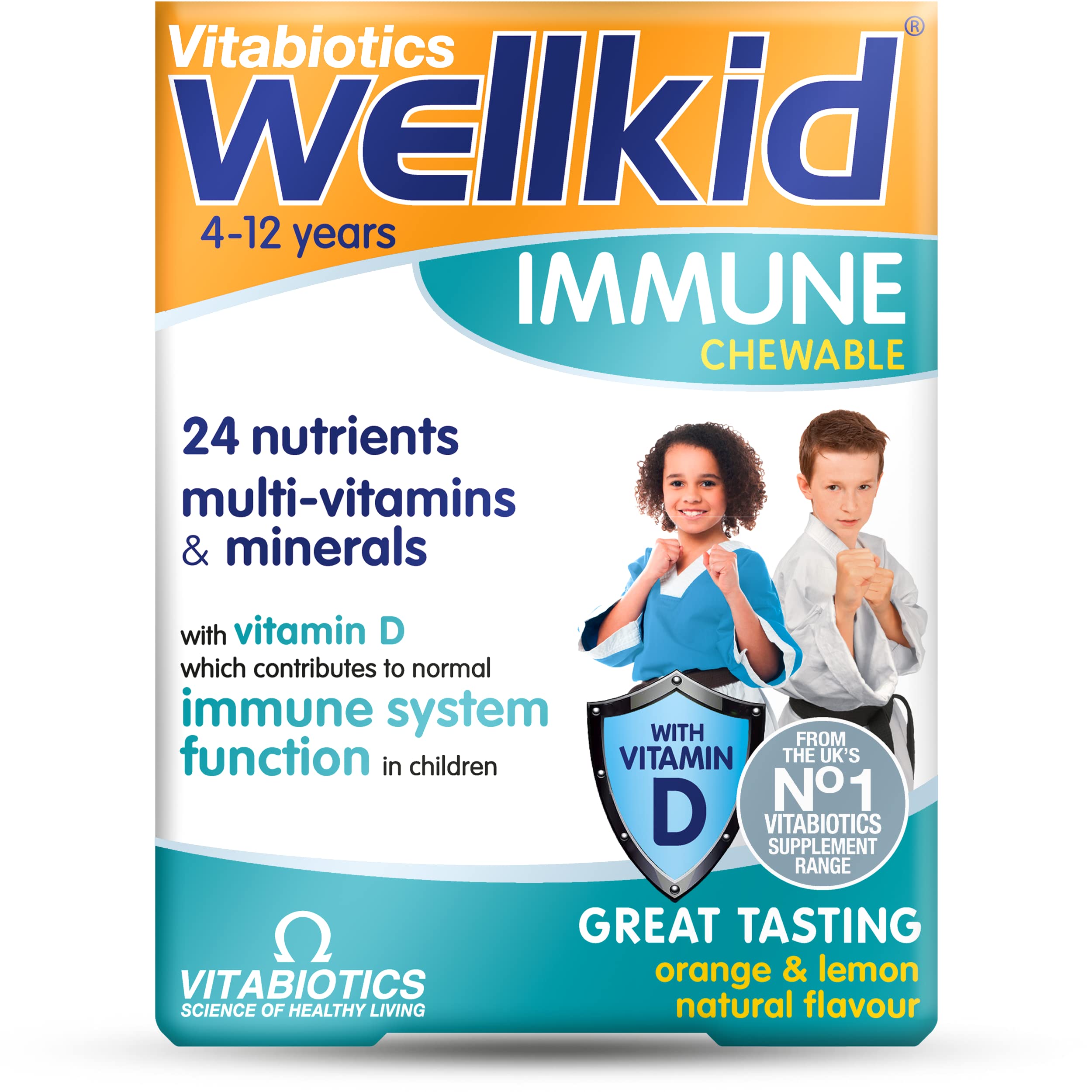 Vitabiotics Wellkid Immune Chewable 30 Tablets – Immune Support for Kids