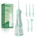 WellLeo Water Flosser - Portable Oral Irrigator with 5 Jet Tips, IPX7 Waterproof
