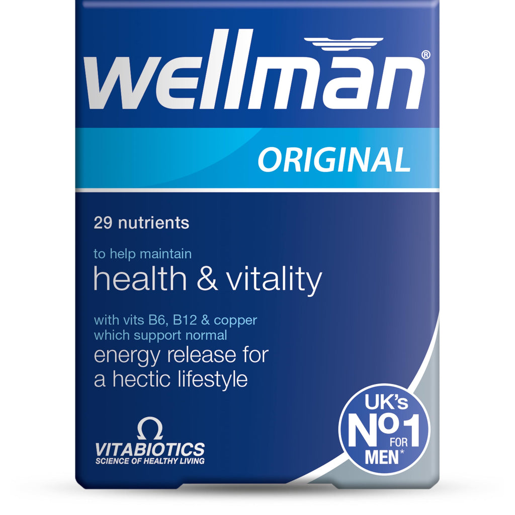 Vitabiotics Wellman 30 Tablets - Advanced Men's Vitamin & Mineral Supplement