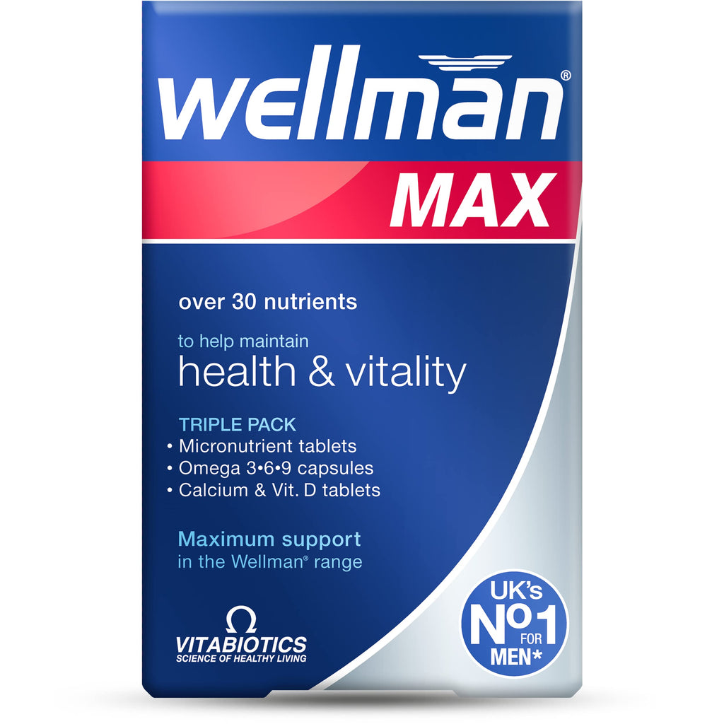 Wellman Max Capsules Pack of 84 – 3-in-1 Triple Pack