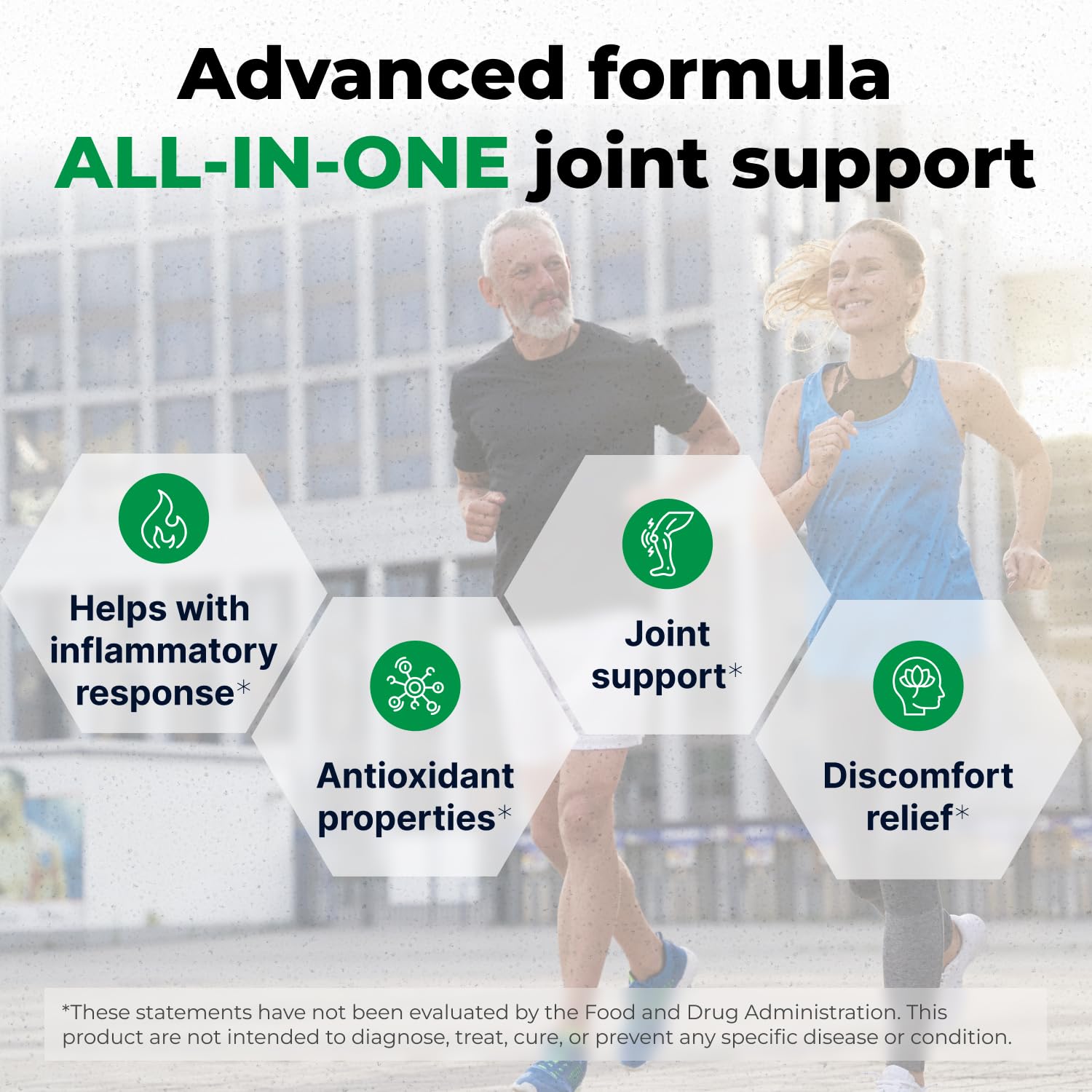 Wellnee Joint Support Supplement | Glucosamine Chondroitin MSM, Boswellia & Turmeric | 90 Capsules, 30 Servings