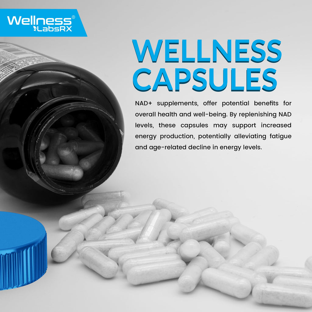 WELLNESS LABSRX NAD+ 1500mg - USA Made Liposomal NAD+ with Resveratrol