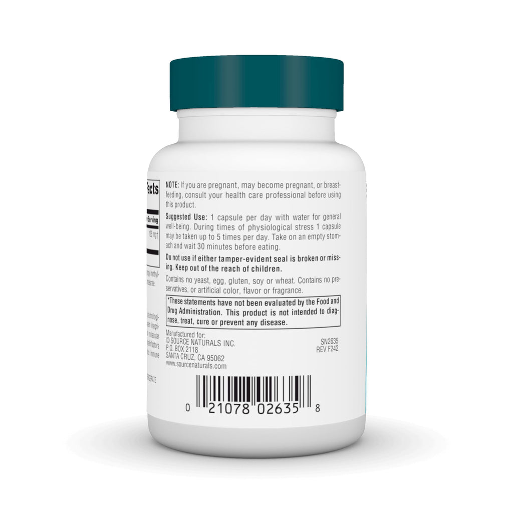 Source Naturals Wellness Transfer Factor 125 mg - 60 Veg Capsules | Immune Support