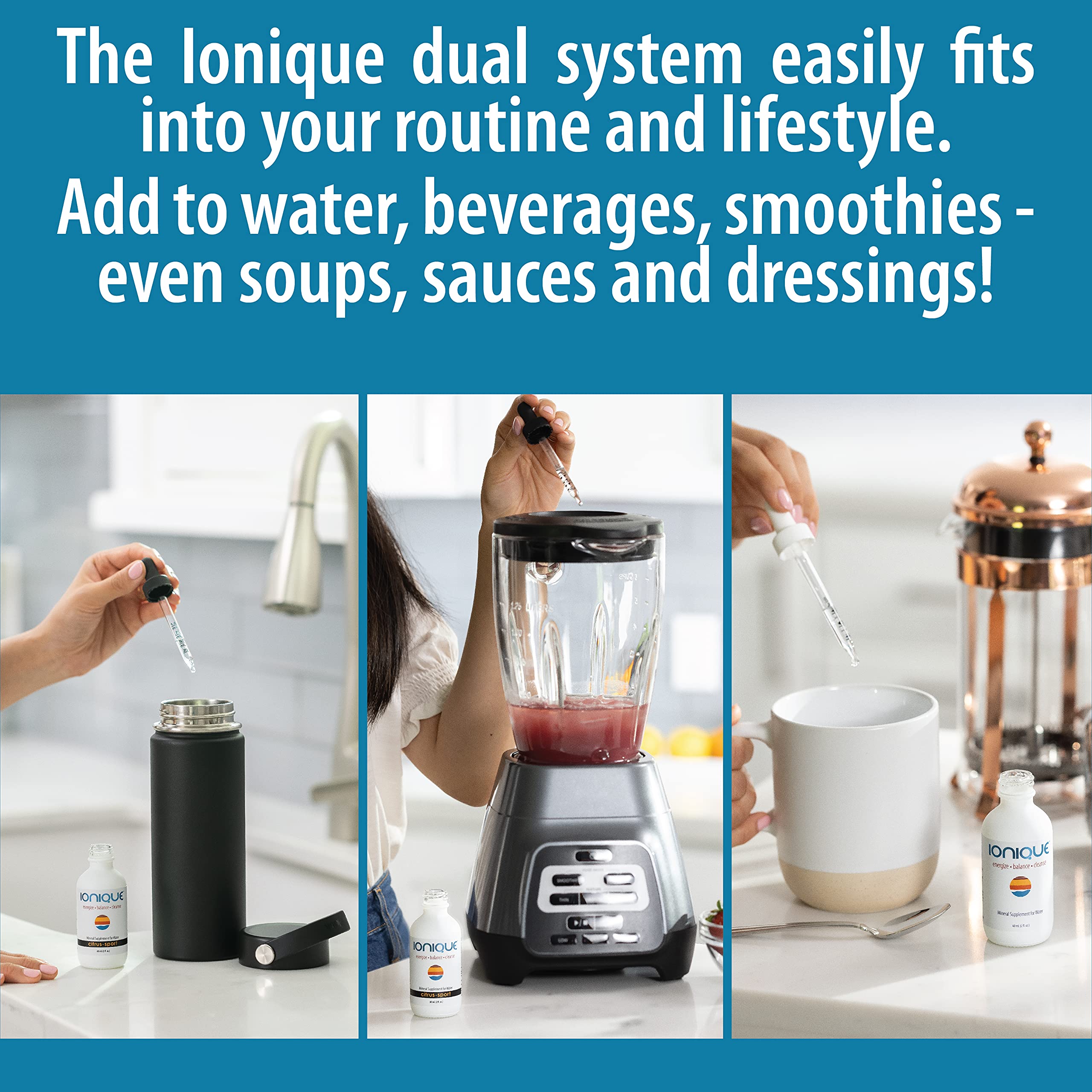 NEW Ionique Mineral Hydration System – Magnesium, Trace Minerals & Electrolytes in 2 oz Liquid Drops