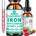 WellVeraVida Liquid Iron with Vitamin C, B-Complex & Multivitamin – Vegan Iron Drops