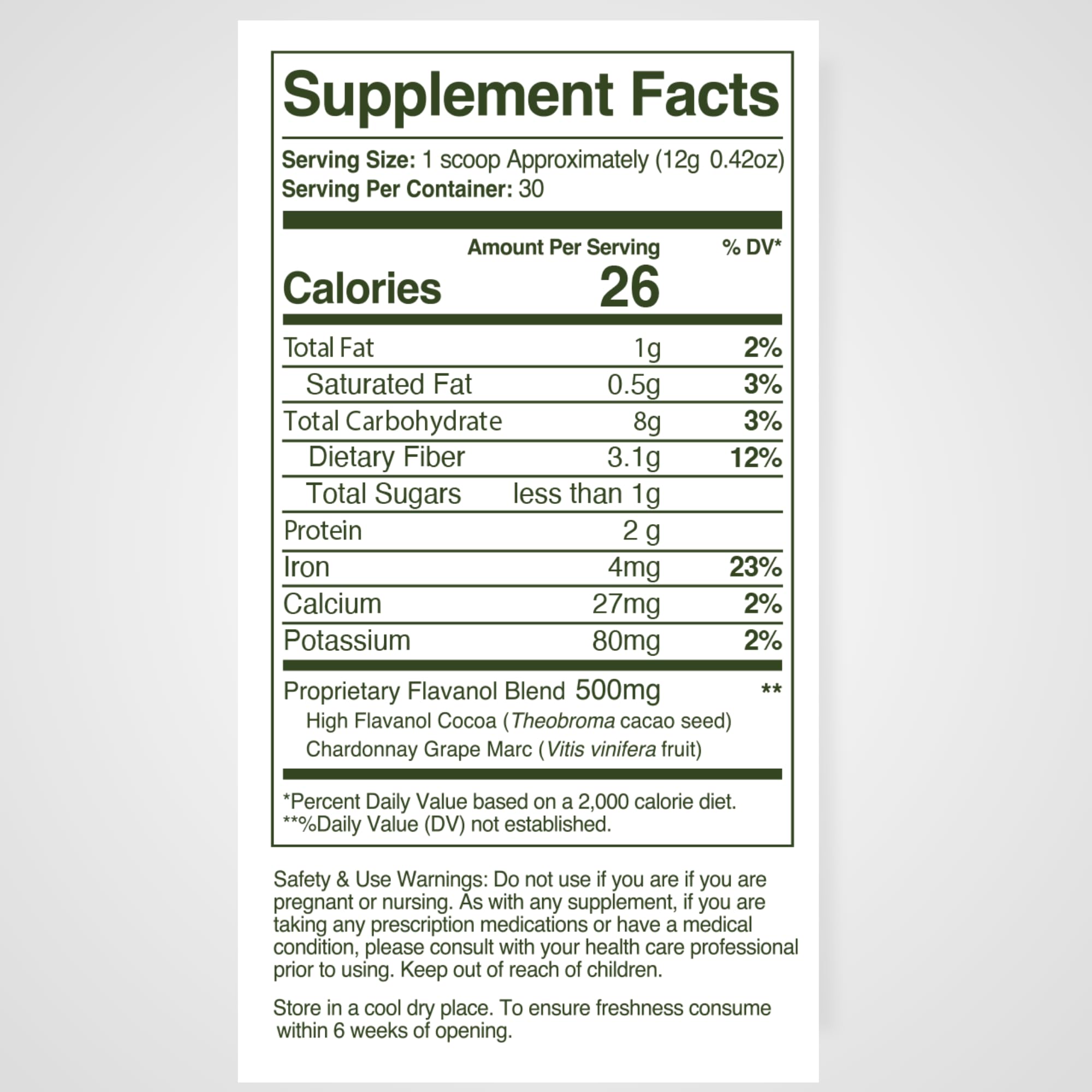 WellVine Nutrition Boosting Blend – Upcycled Chardonnay Grape Powder for Brain, Gut & Heart Health