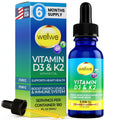 WellWe Vitamin D3 K2 Liquid Drops - 5000 IU | No Taste, Non-GMO, 1 fl oz