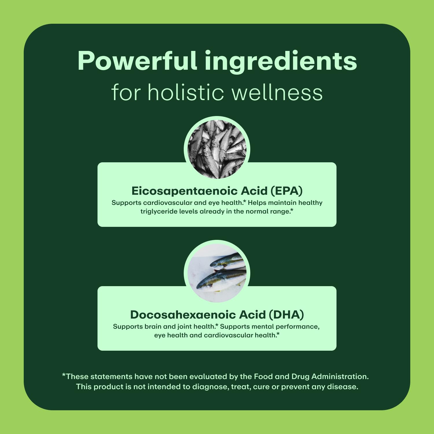 WellWithAll Omega-3 Fish Oil Softgel Supplement | 450 mg EPA / 300 mg DHA | 60 Softgels