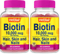 WellYeah Biotin 10,000 mcg Gummies – Stronger Hair, Skin & Nails (Berry) – Vegan, Gluten-Free, Non-GMO – 60 Gummies (Pack of 2)
